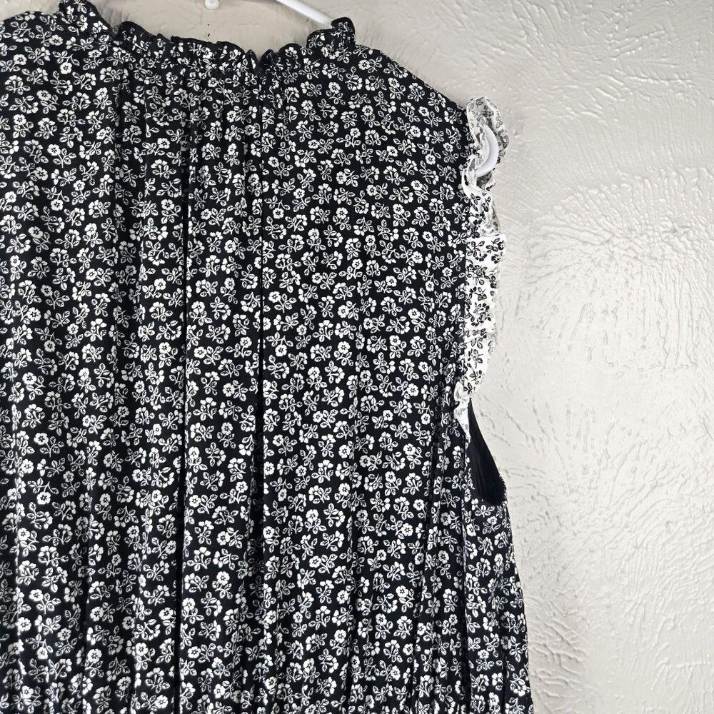 kate spade Black and White Floral Midi Dress - Picture 13 of 14